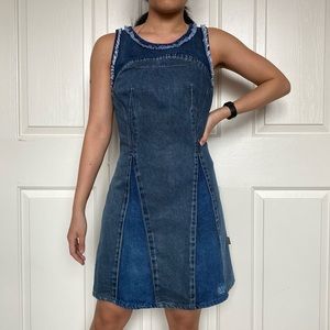 Vintage Fit and Flare Denim Dress